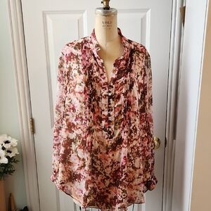 Floral Chiffon Blouse